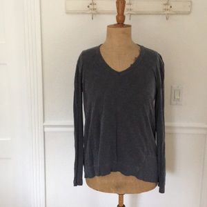 NWOT Wilt long sleeve top, grey-plum color, sz M
